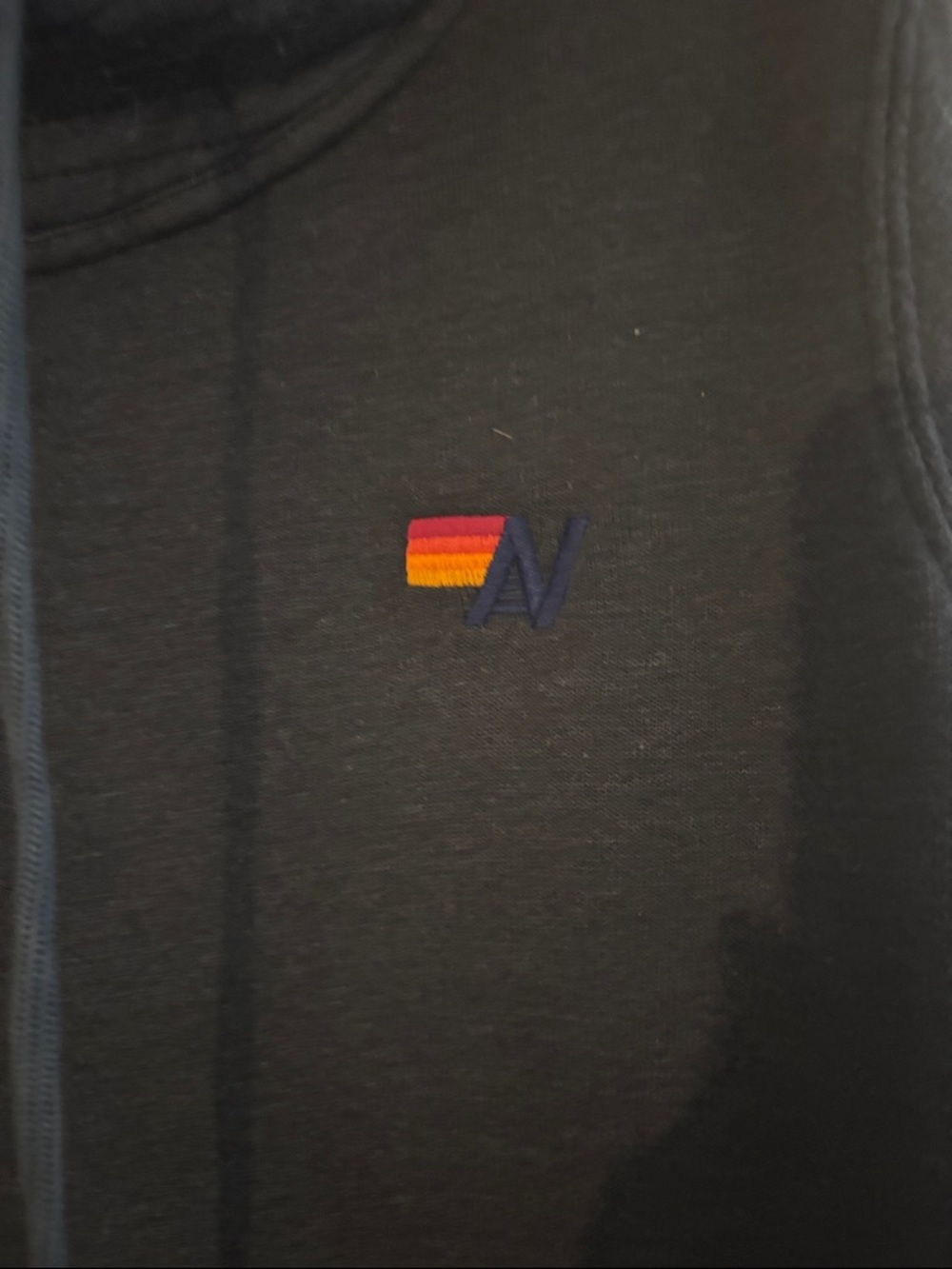 Aviator Nation Navy Pullover Hoodie with Gold Zippers - Picture 2 of 4